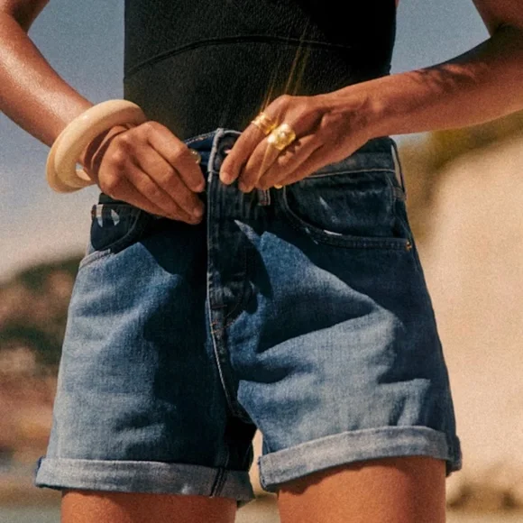 Sezane Niels Shorts Denim - Size 6/38 - Picture 2 of 7